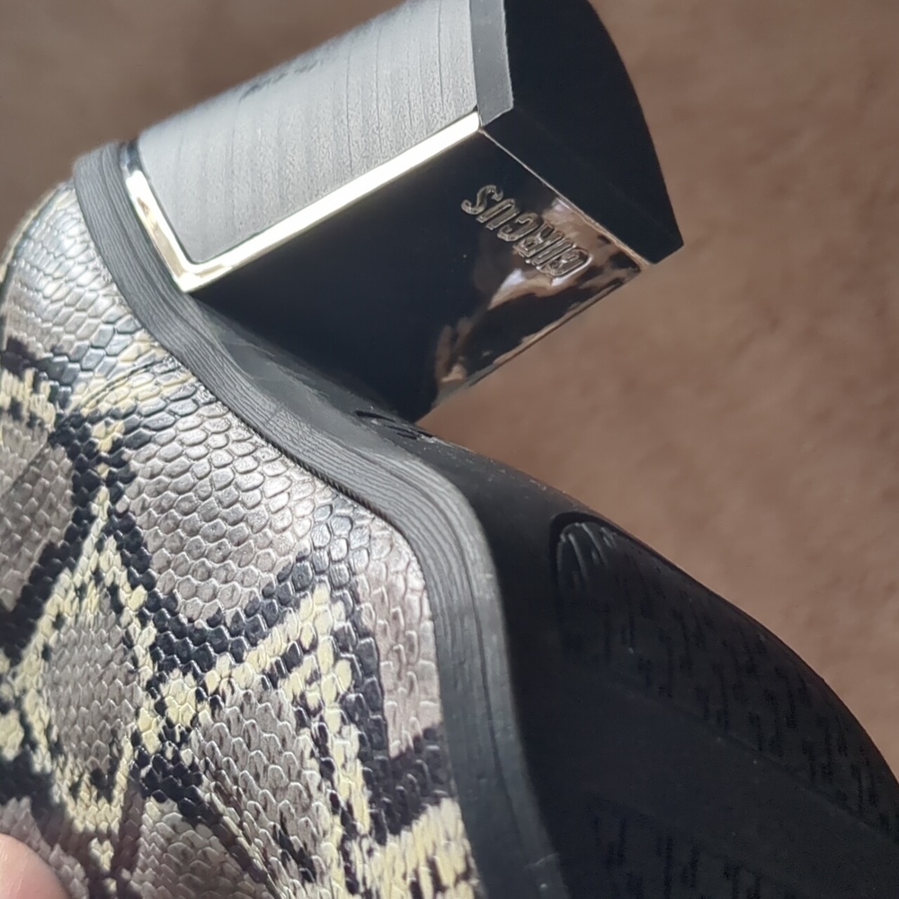 Snakeskin Patterned Booties Unworn - image 8